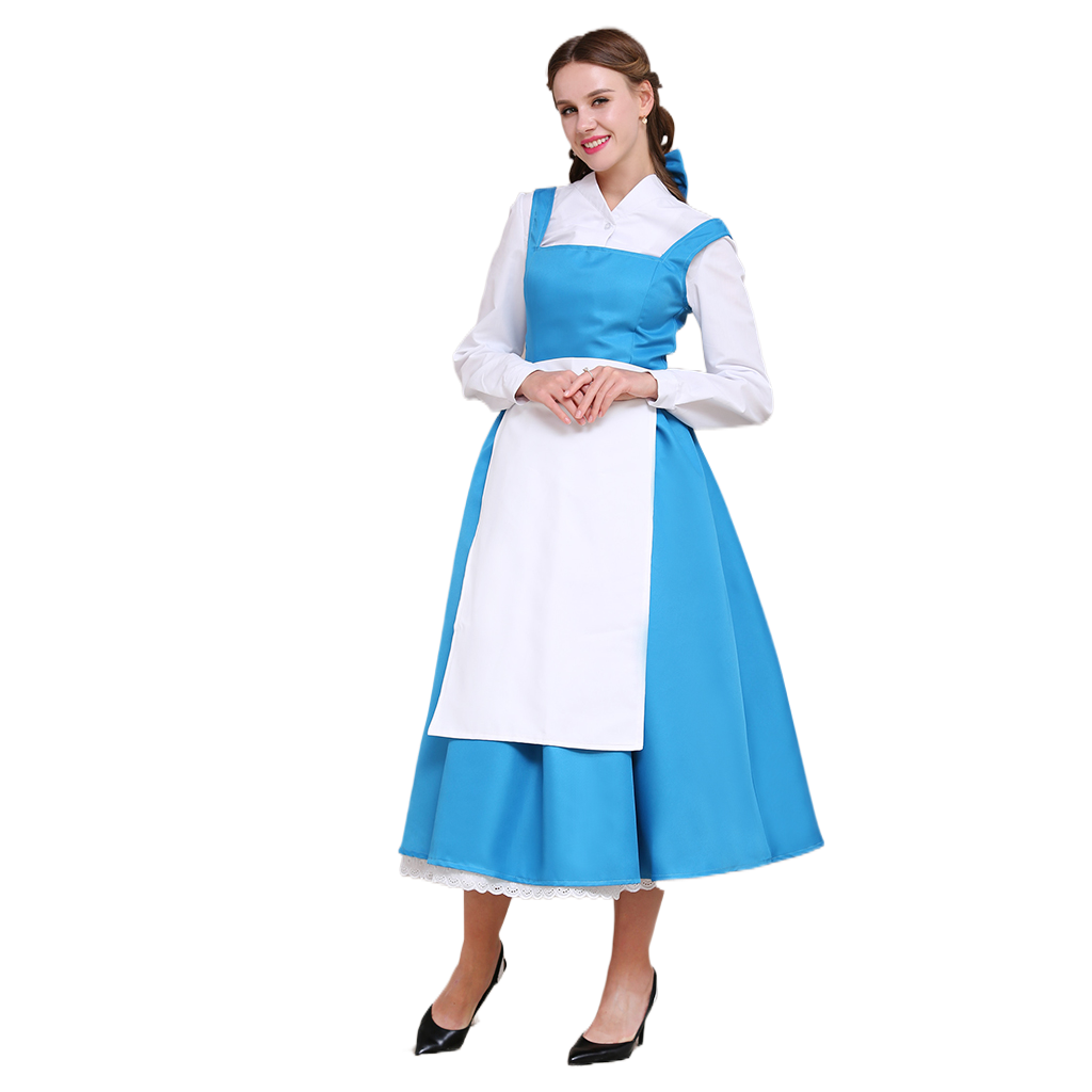 Costume de cosplay Belle pour Halloween | Robe de princesse Disney enchanteresse pour Halloween et cosplay