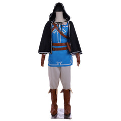 Costume de cosplay Link de Zelda : Breath of the Wild pour Halloween - Ensemble complet de tenues de héros haut de gamme