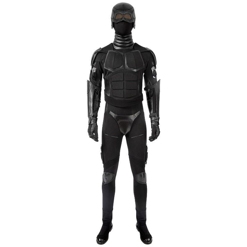 Halloweez Black Noir Cosplay Jumpsuit - The Ultimate Halloween Superhero Costume for Adults