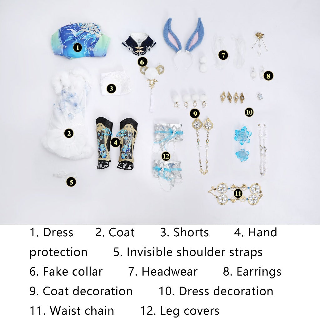 Naraka: Bladepoint Blue Dream Cosplay Costume for Women - Halloweez