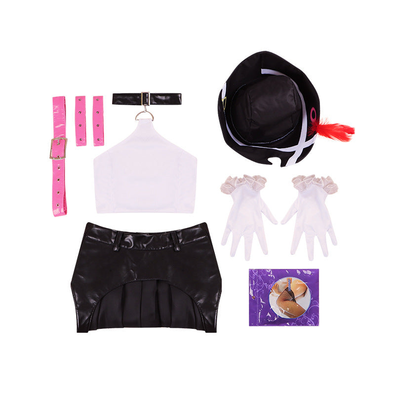 One Piece: Film Red Nami Battle Suit Cosplay Costume Set with Hat - Premium Quality - Halloweez
