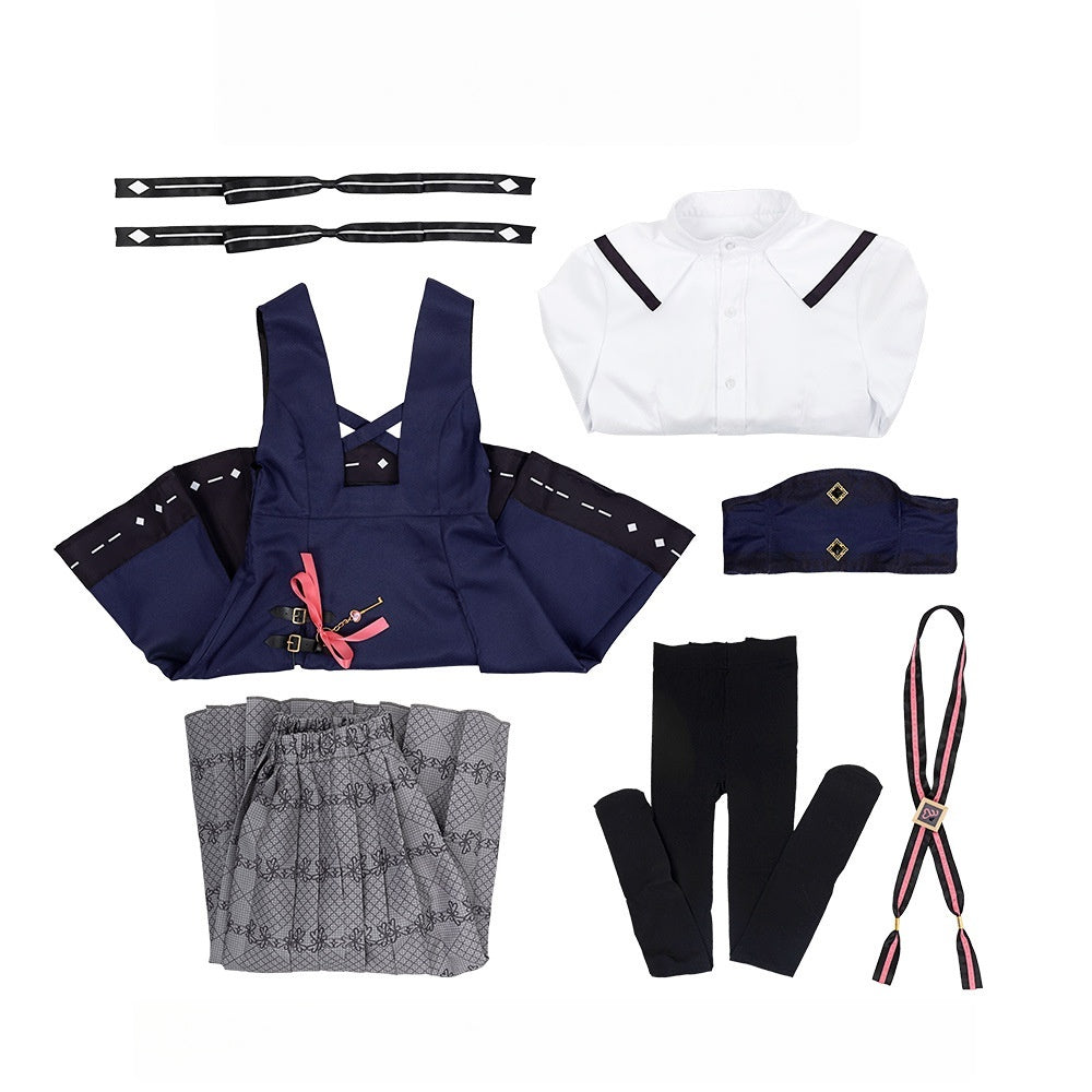 Project Sekai PJSK Airi Momoi Cosplay Costume Set - Anime Game Overalls Dress - Halloweez