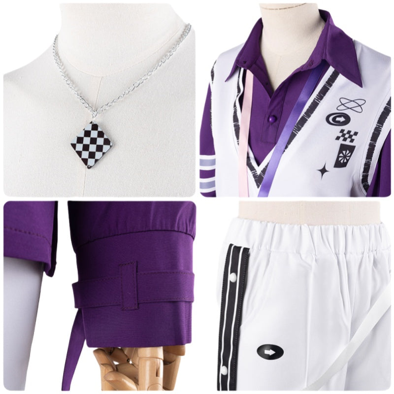 Rainbow Club vtuber ROF-MAO Fuwa Minato Anime Cosplay Sportswear Unisex Set - Halloweez
