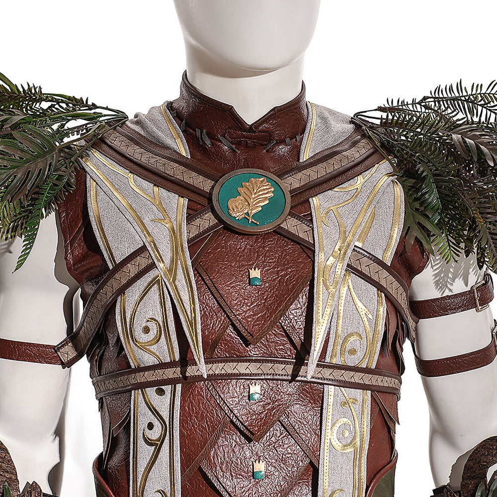 Baldur's Gate 3 Halsin Cosplay Costume | Deluxe Edition Druid Outfit for Men | Game Accurate Custom Made Set - Halloweez
