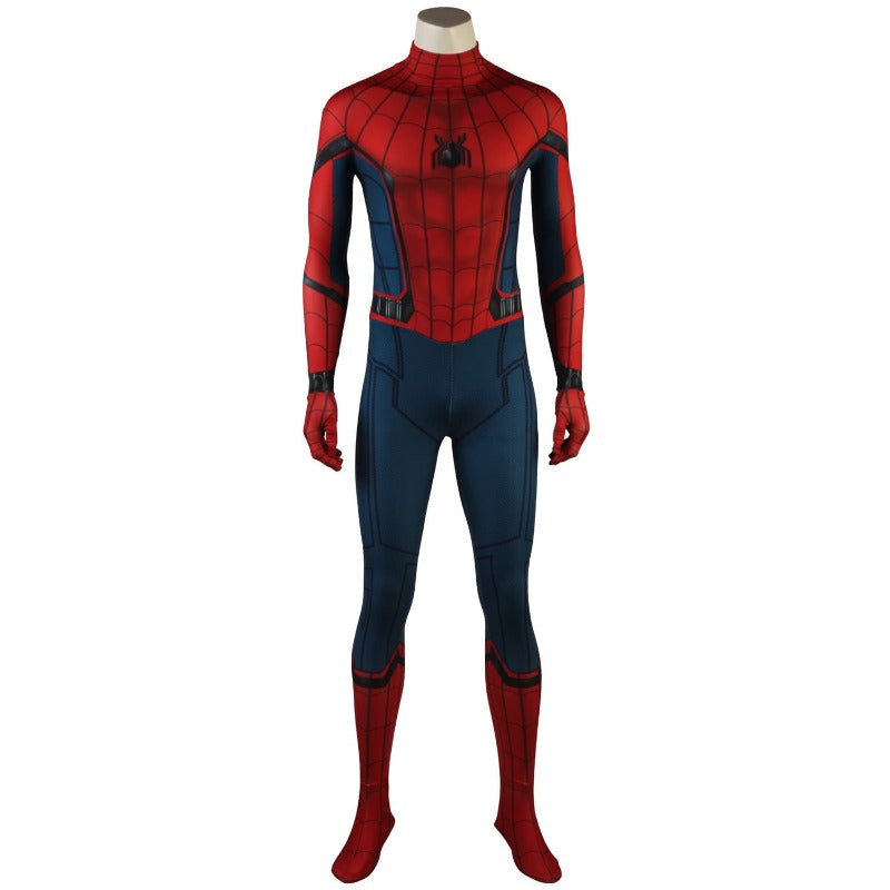 Halloweez Miles Morales Spider-Man Cosplay Suit - Superhero Zentai Bodysuit for Kids & Adults, Ideal for Halloween