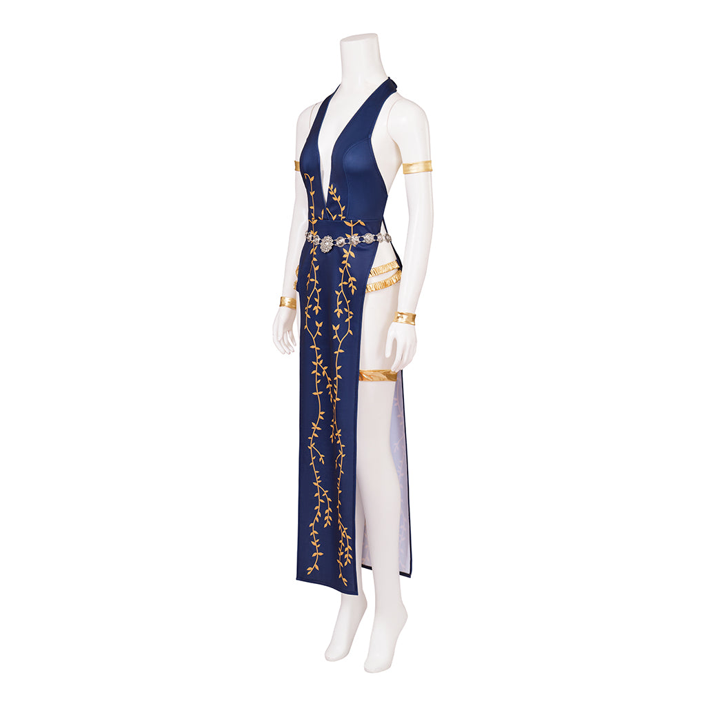 Official Queen Marika the Eternal Elegant Sleeveless Long Gown Cosplay Costume