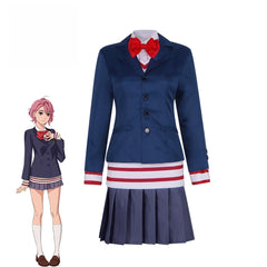 Dandadan Supernatural Armed Cosplay Costume - White Bird Airo School Uniform
