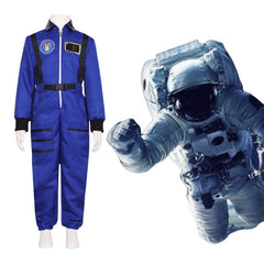 Halloween Cosplay Blue Astronaut Costume for Children and Adults - Space Suit Performance Outfit
