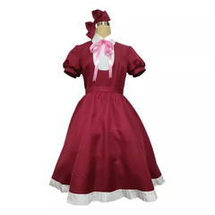 Bungo Stray Dogs Elise Cosplay Dress Maid Outfit Daily Campus Style for Women and Men - Halloweez