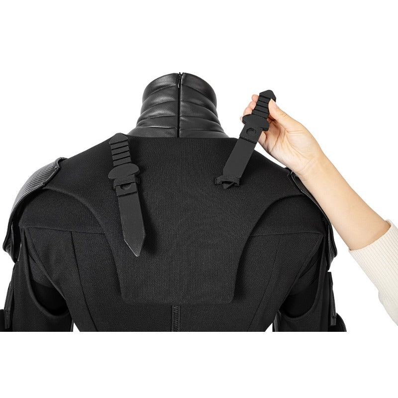 Halloweez Black Noir Cosplay Jumpsuit - The Ultimate Halloween Superhero Costume for Adults