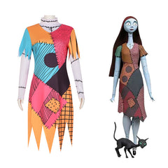 The Nightmare Before Christmas Sally Skellington Cosplay Costume for Halloween and Stage Performance - Halloweez