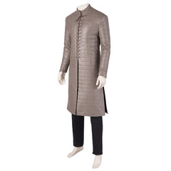 Game of Thrones Season 8 Jon Snow Cosplay Costume, A Song of Ice and Fire Same Style Medieval Outfit for Men - Halloweez