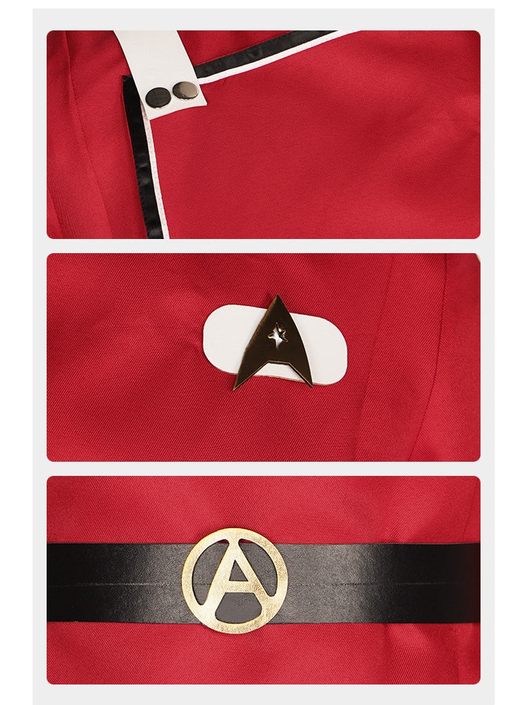 Star Trek Captain Kirk Cosplay Costume - Official TV Series Uniform for Interstellar Travel Enthusiasts - Halloweez