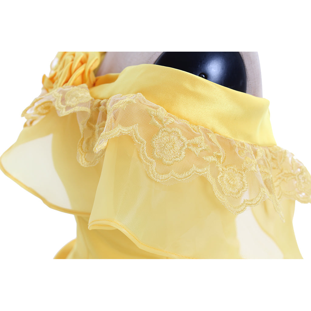 Costume de cosplay Belle pour Halloween | Robe de princesse Disney enchanteresse pour Halloween et cosplay