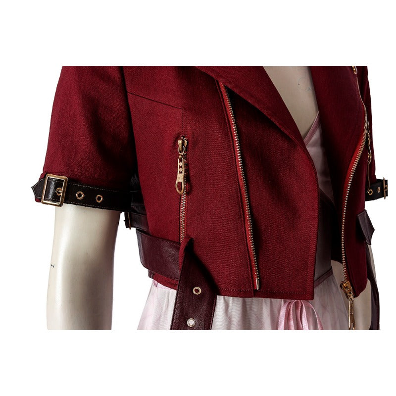 Stunning Final Fantasy VII Aerith Gainsborough Cosplay Costume - Embrace the Enchantment!