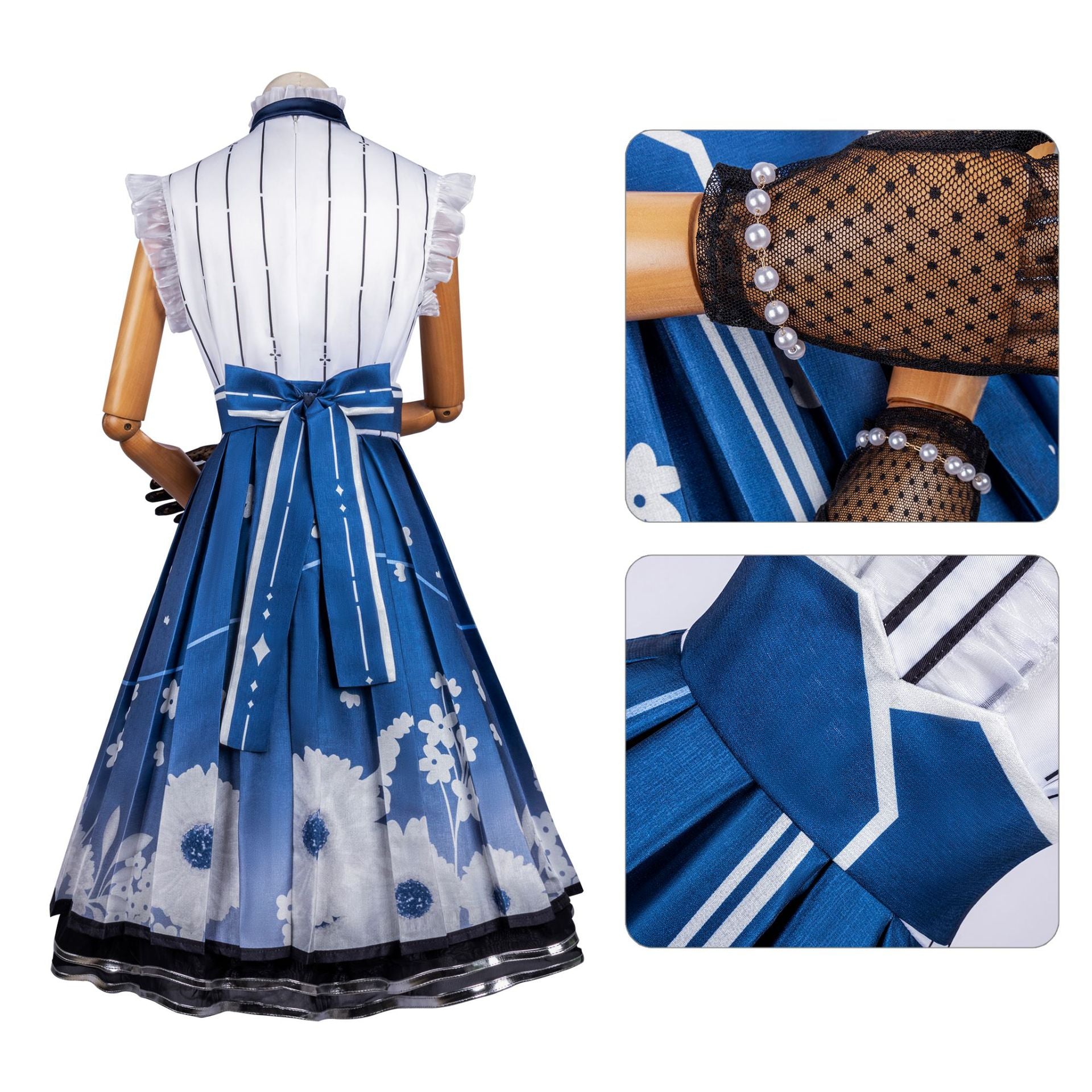 2D Anime Infinite Warmth Flying Flower's Memory Light Cosplay Costume for Women - Halloweez