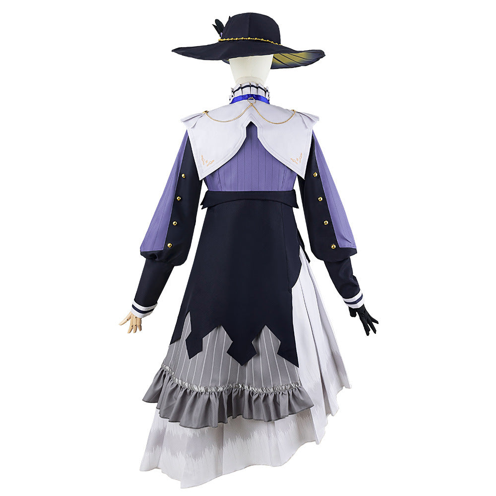 World Project Yoisaki Kanade PJSK Cosplay Costume Women's Dress Anime Irregular Collar - Halloweez