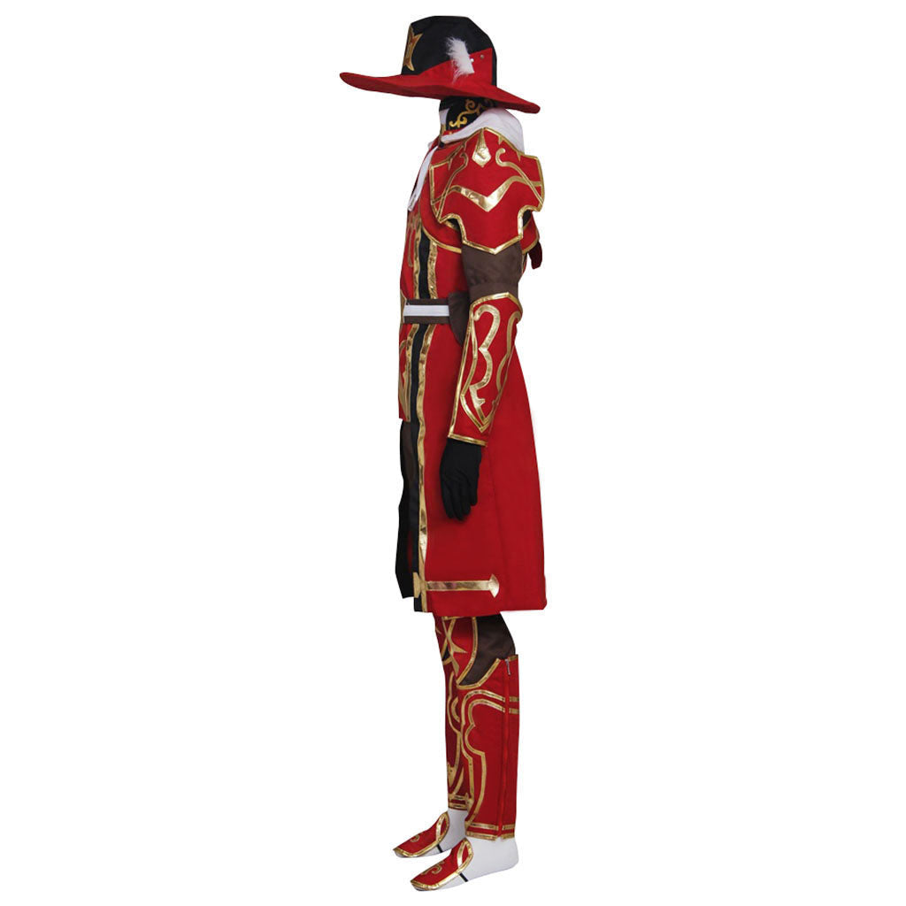 Costume de cosplay du mage rouge de Final Fantasy XI pour Halloween | Série de jeux de cosplay premium