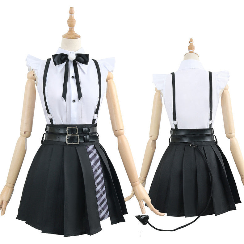 VTuber Tokoyami Towa Cosplay Costume Set - Anime VTuber Outfit for Fans - Halloweez