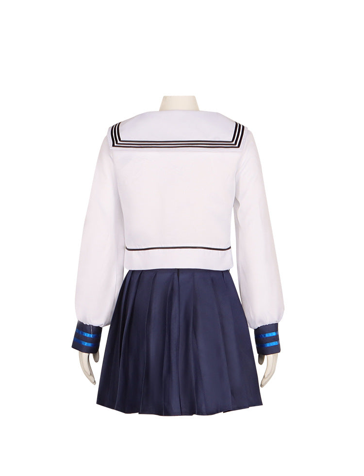 Genshin Impact Xicha Collab Kamisato Ayaka Cosplay Costume Anime JK Uniform Women's Full Set