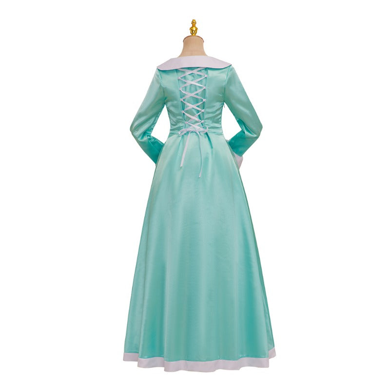 Halloweez Princess Rosalina Cosplay Costume - Elegant Blue Long Dress with Crown Set for Women & Teens