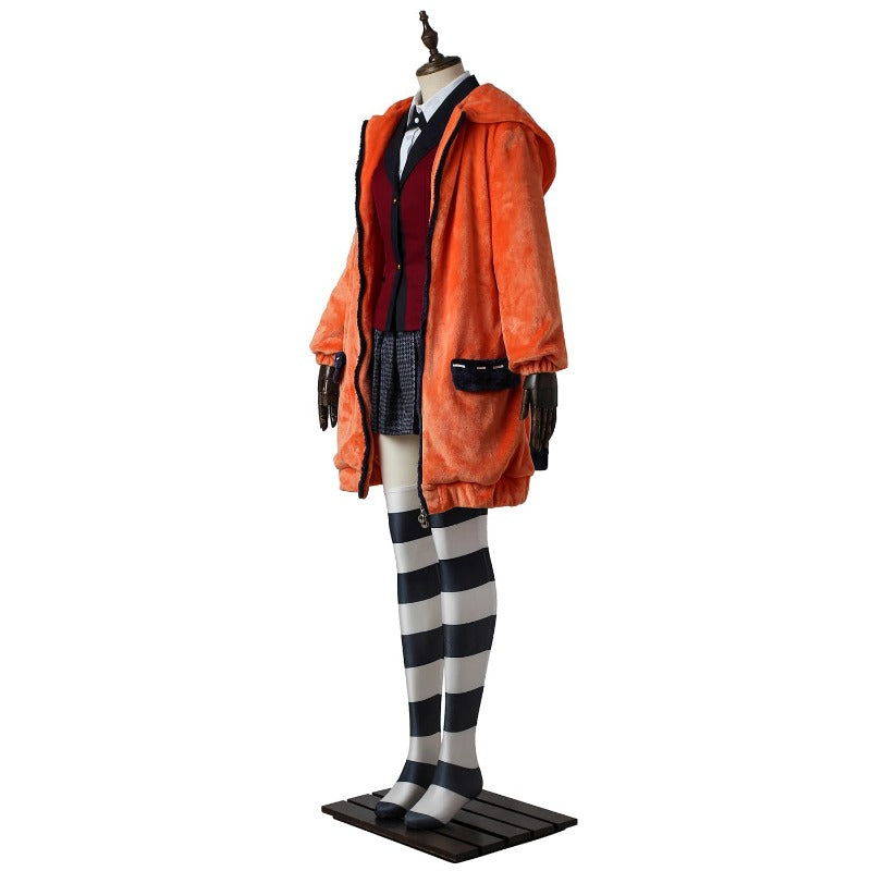 Halloweez Yumeko Jabami Cosplay Costume - Premium Japanese School Girl Uniform for Halloween & Kakegurui Fans