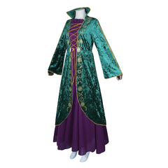 Hocus Pocus Witch Costume - Medieval Stage Performance Retro Robe for Cosplay and Halloween