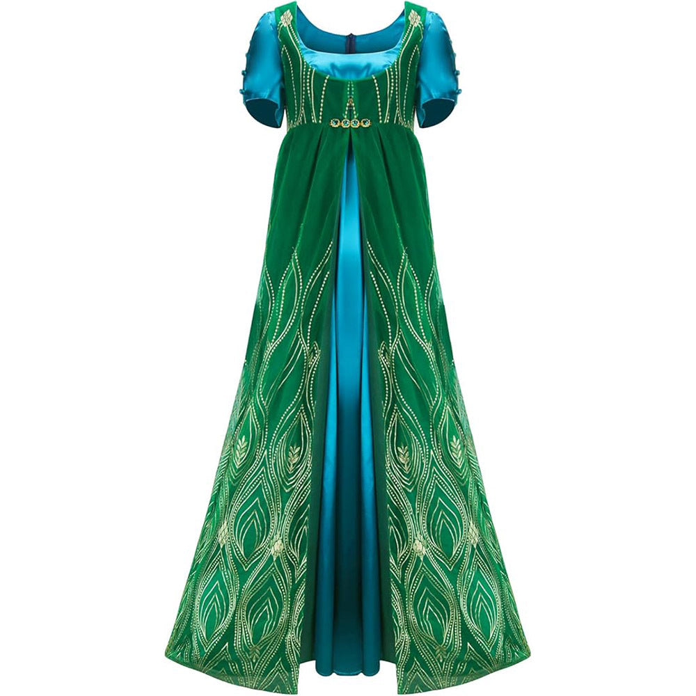 Bridgerton Kate Sharma Character Role Play Dress Two-piece Set Regency Retro Costume - Halloweez