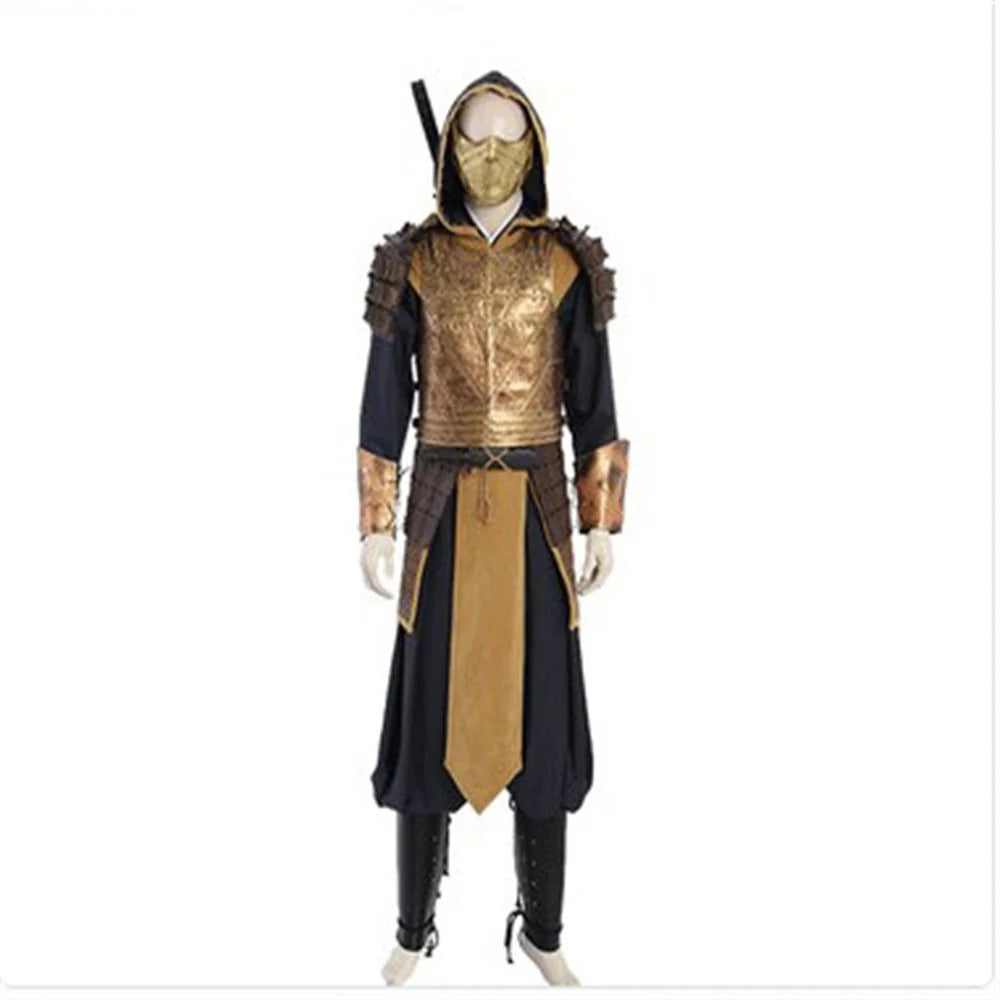 Halloweez Scorpion Hanzo Hasashi Cosplay Battle Suit for Halloween & Parties