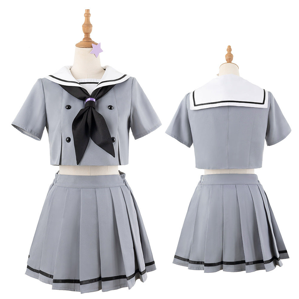 Blue Archive Rin Cosplay Anime School Uniform Pleated Skirt Women's Outfit - Halloweez