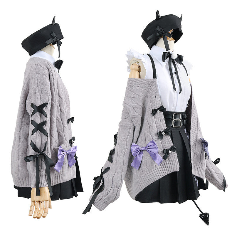 VTuber Tokoyami Towa Cosplay Costume Set - Anime VTuber Outfit for Fans - Halloweez