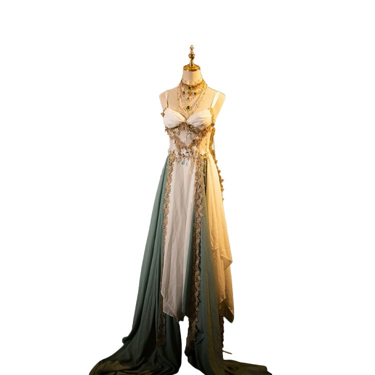 Original Handmade European and American Mythical Elf Theme Performance Dress, Western Style Princess Costume - Halloweez