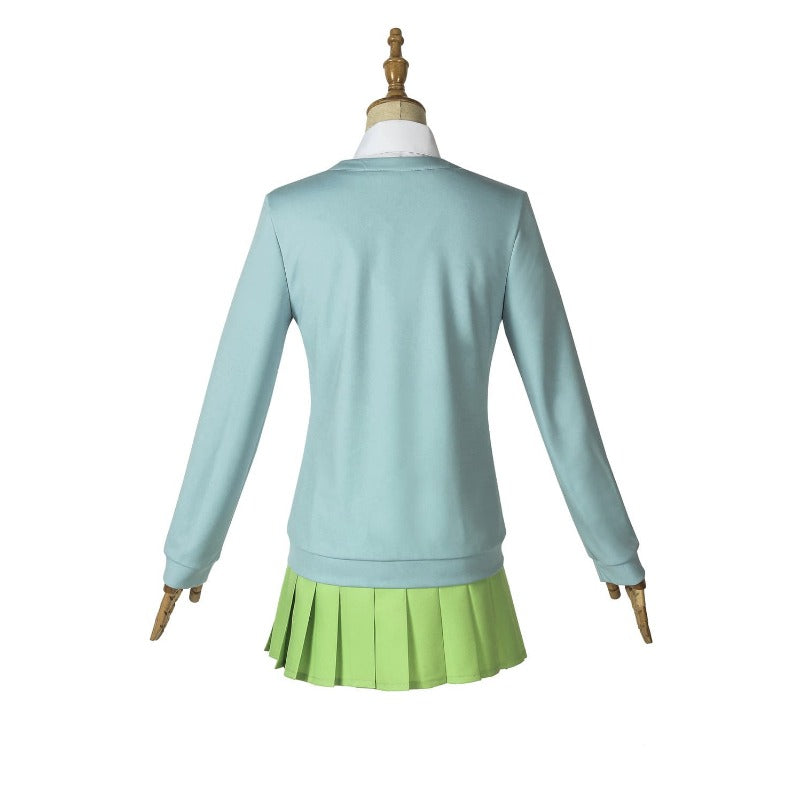 Halloweez Quintuplets Cosplay Costume - Women's Blue School Uniform Set for Halloween