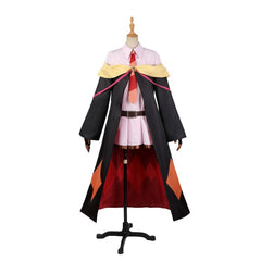 Halloweez Megumin Cosplay Costume - Premium KonoSuba Anime Outfit for Halloween and Roleplay