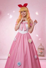 Aikatsu! Ichigo Hoshimiya Cosplay Costume Halloween Evening Dress - Halloweez