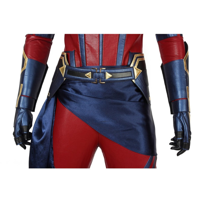 Halloweez Avengers 4 Endgame Captain Marvel Jumpsuit Cosplay Costume with Shoes