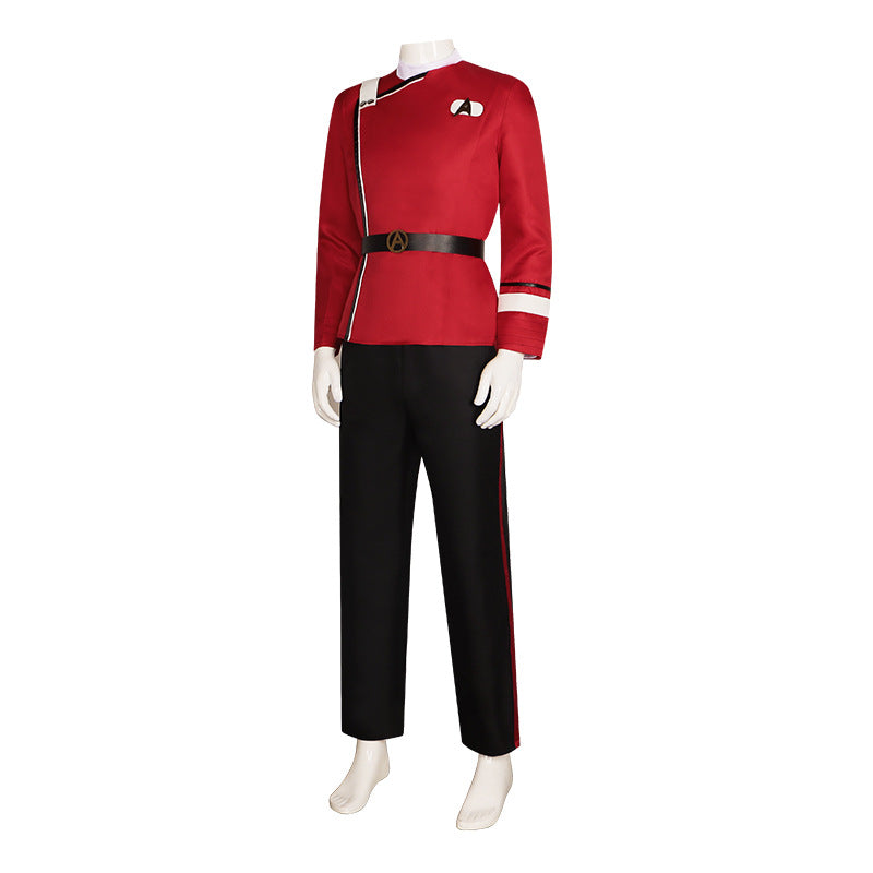 Star Trek Captain Kirk Cosplay Costume - Official TV Series Uniform for Interstellar Travel Enthusiasts - Halloweez
