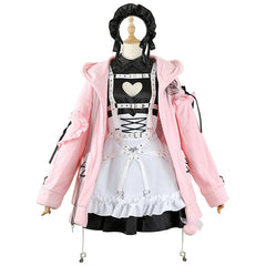 Rainbow Club VTuber Demon Realm Lilith Maid Costume Anniversary 2D Anime Cosplay Outfit Set - Halloweez