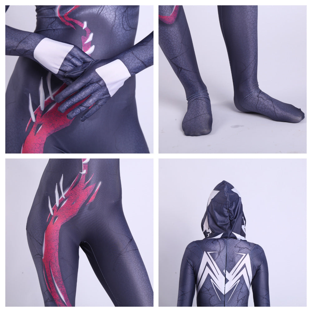 Spider-Gwen Cosplay Costume for Kids and Adults - Halloween Performance Suit - Halloweez