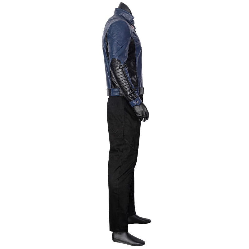 Halloweez Men's The Falcon and the Winter Soldier Cosplay Costume Jacket and Shoes Set