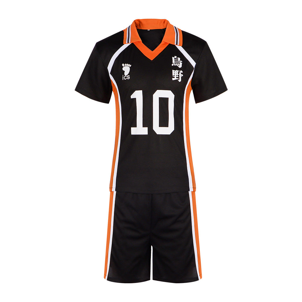 Volleyball Boy cosplay Karasuno High School No.10 jersey Hinata Shoyo cosplay anime role-playing costume
