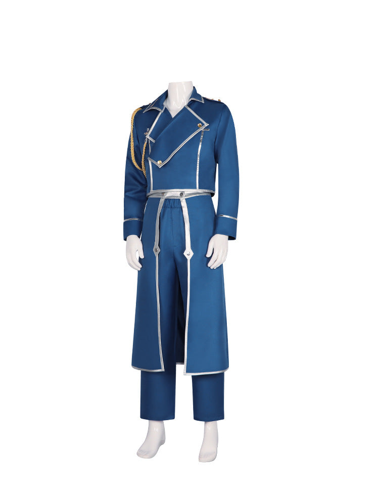 Roy Mustang Cosplay Costume - Fullmetal Alchemist Anime Outfit for Halloween and Performance - Halloweez