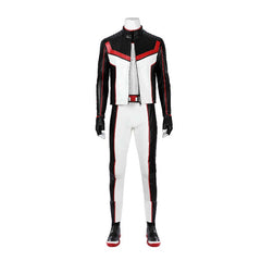 Traje de cosplay de Michael Holt Mister Terrific para Halloween: disfraz de Halloween de cuero blanco de primera calidad