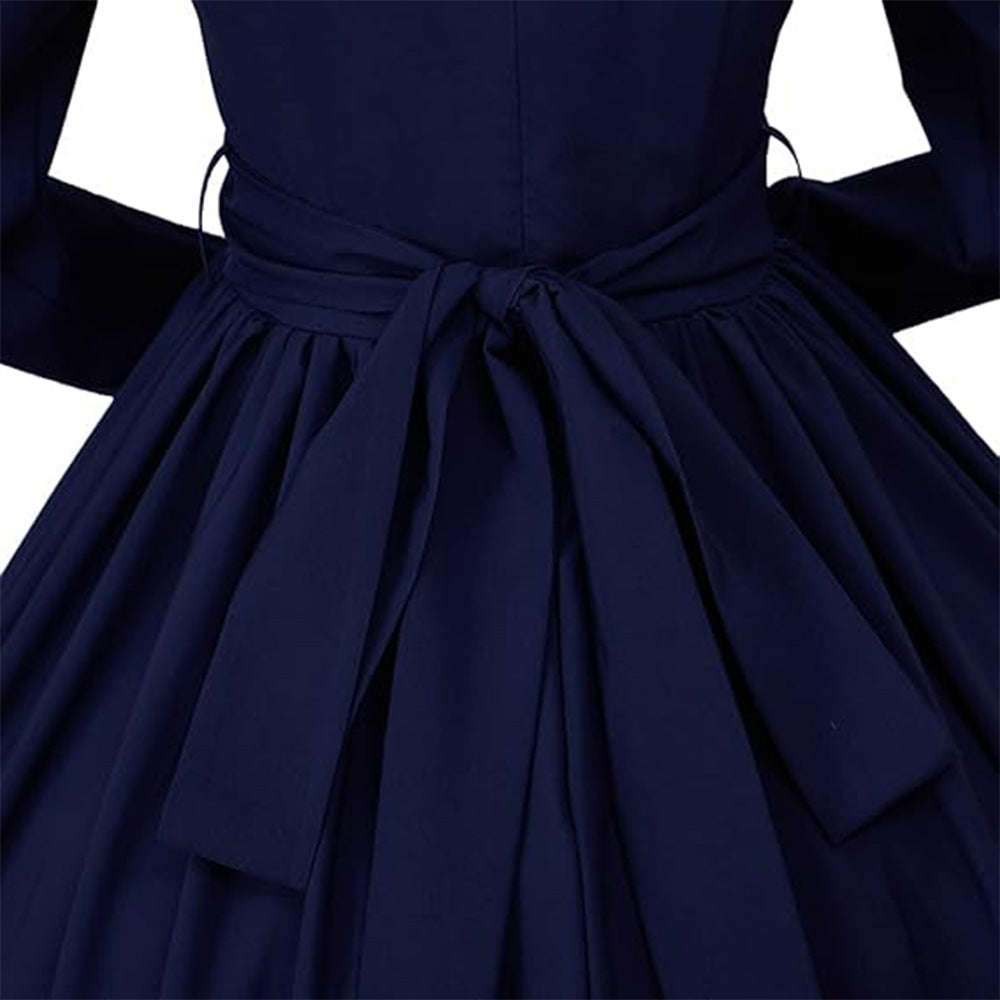 Medieval Victorian Civil War Period Dickens Costume Retro Dress - Authentic Cosplay Outfit - Halloweez