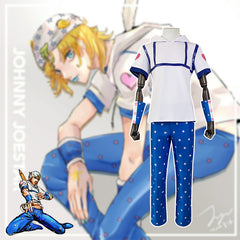 JOJO's Bizarre Adventure Johnny Joestar Cosplay Costume for Halloween and Anime Performance - Halloweez