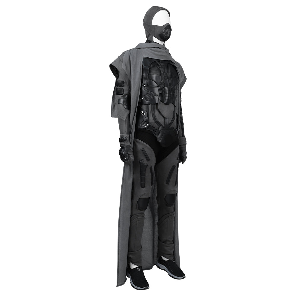 Halloweez Dune Man Cosplay Costume with Jumpsuit, Vest & Accessories