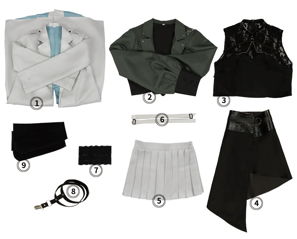 Rainbow Club Vtubert Virtual Idol Hoshimachi Suisei Cosplay Costume Anime Game Dress - Halloweez