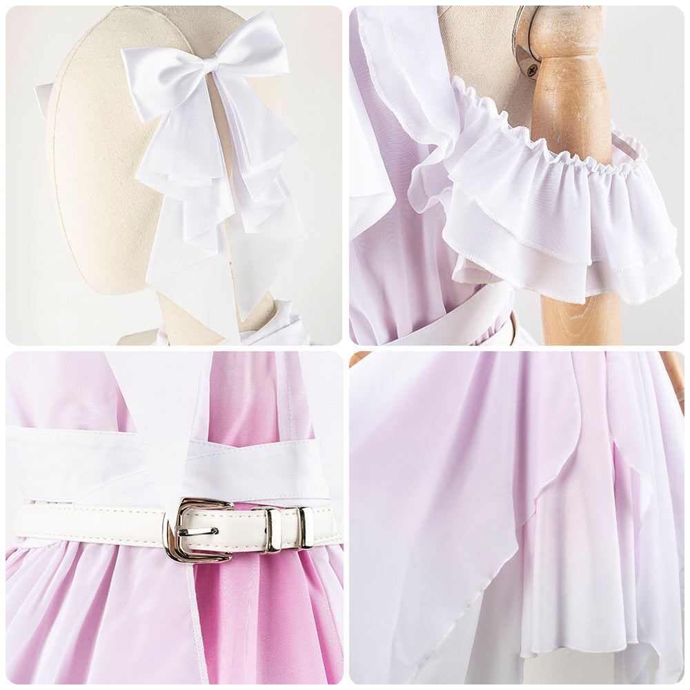 Ren no Sora Oosawa Rurino Fujishima Megumi 2D Cos Anime Gradient Irregular Dress - Halloweez