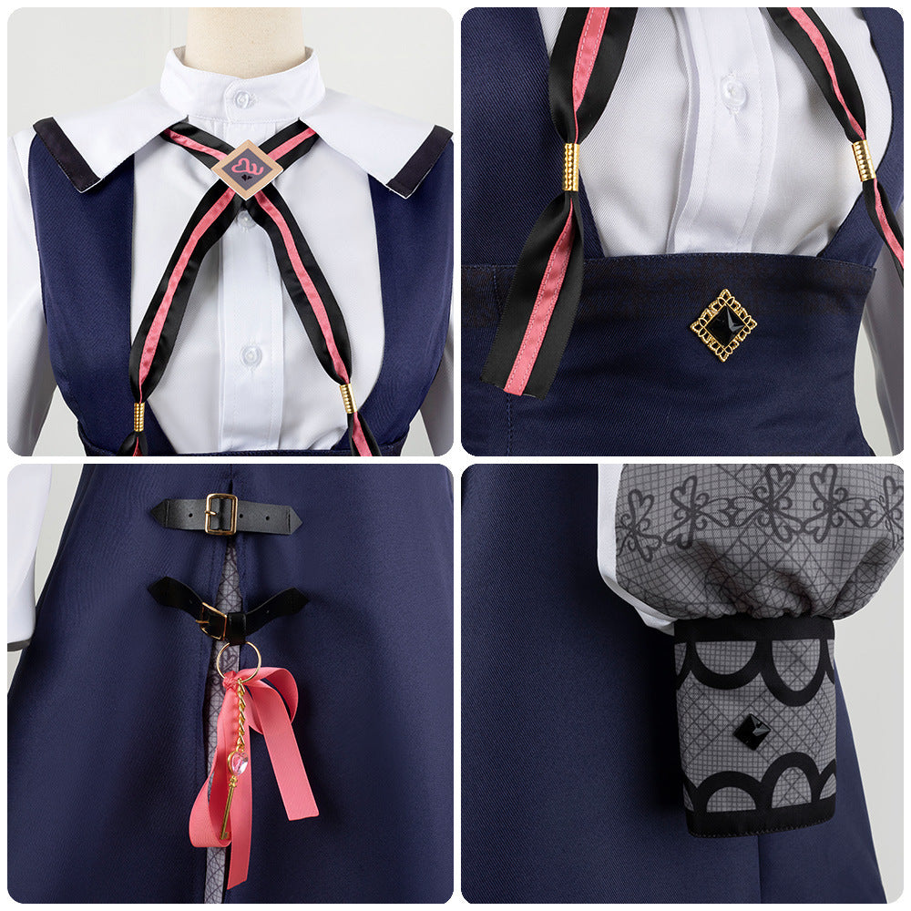 Project Sekai PJSK Airi Momoi Cosplay Costume Set - Anime Game Overalls Dress - Halloweez