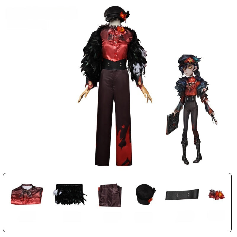 Identity V Painter Halloween Cosplay Costume - Multicolor Printing Anime Game Outfit - Halloweez